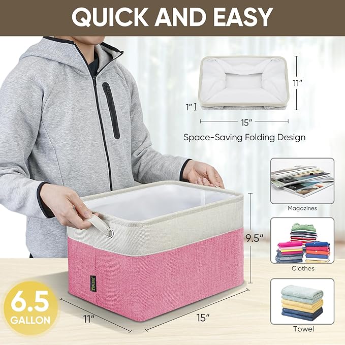 BALEINE 1 Pack Fabric Storage Bins - Image 5