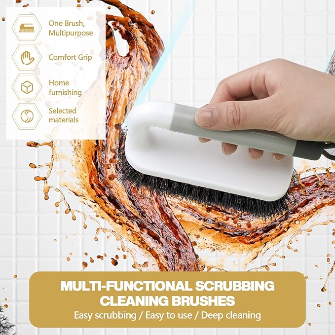 16 Pack Scrub Brush Heavy Duty Cleaning Brushes - Image 3