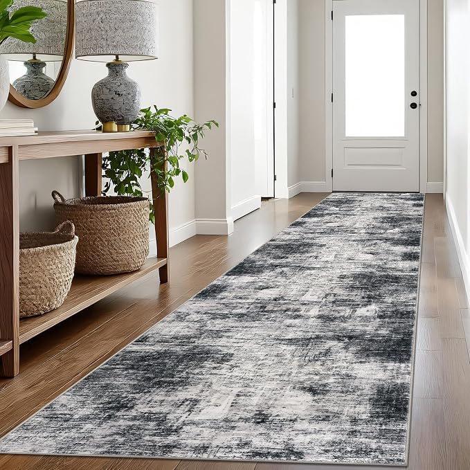 IOHOUZE Abstract Runner Rug 3x16 Ft Long Washable Runners by iOhouze