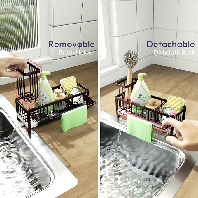 SWTYMIKI Sponge Holder for Kitchen Sink - Image 3