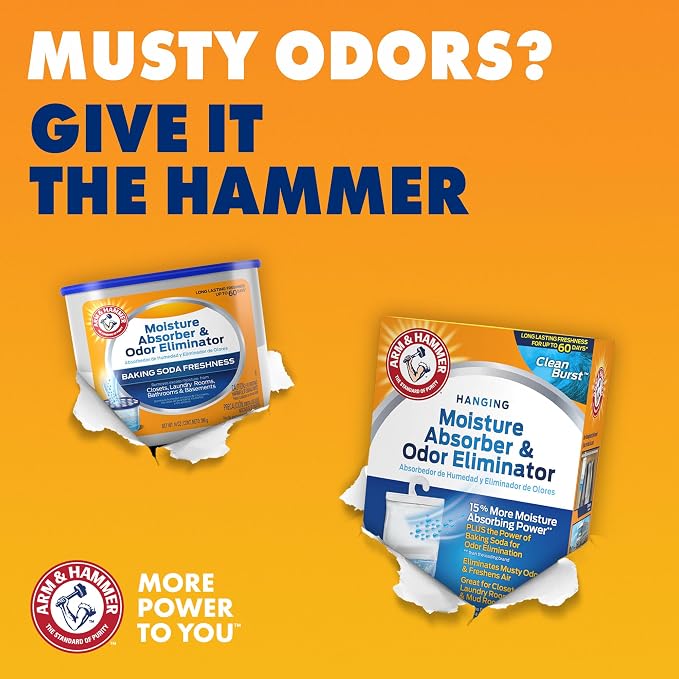 Arm & Hammer Fragrance Free Refillable Moisture Absorber and Odor Eliminator 14 - Image 8