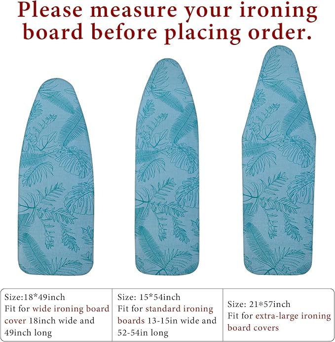 Ironing Board Cover for 18" x 49", Extra-Wide Pad - Image 2