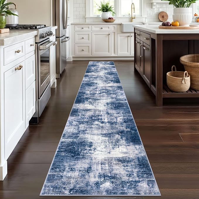 IOHOUZE Abstract Runner Rug 2x12 Ft Washable Runners - Image 2