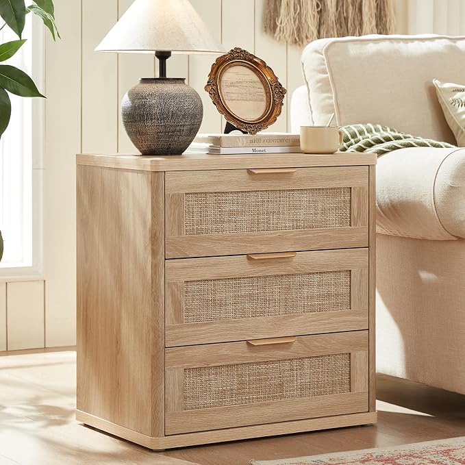 LEYAOYAO Rattan Night Stand by LEYAOYAO-Findtheshiningpointofyourideallife%EF%BC%81