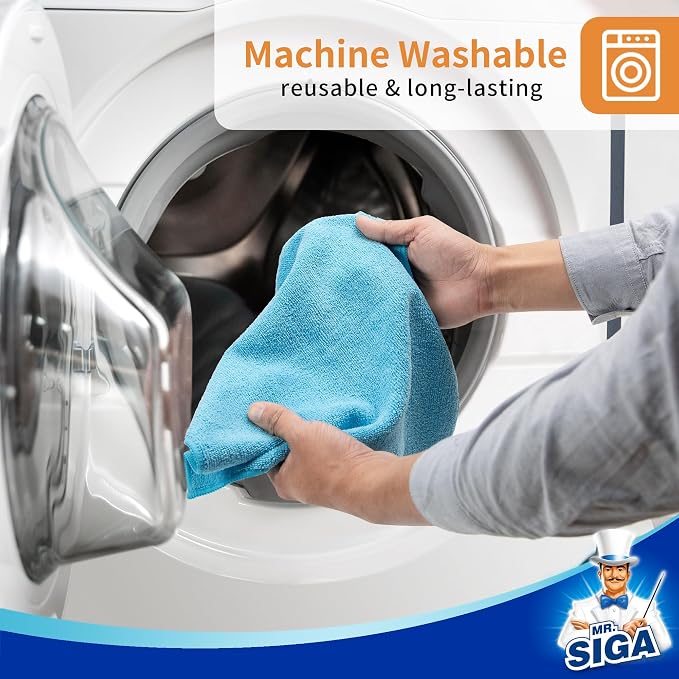 MR.SIGA Microfiber Cleaning Cloths, All-Purpose Surface Microfiber Towels - Image 5