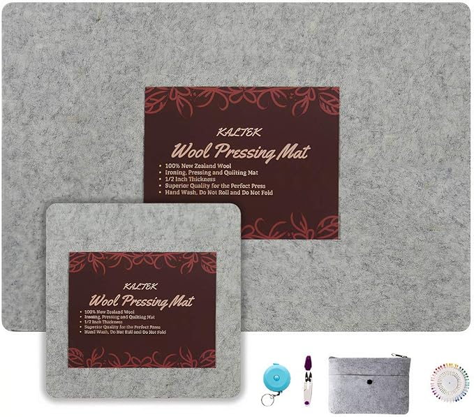 Wool Pressing Mat Set Includes 24 x17 and 10 x 10 mats by KALTEK