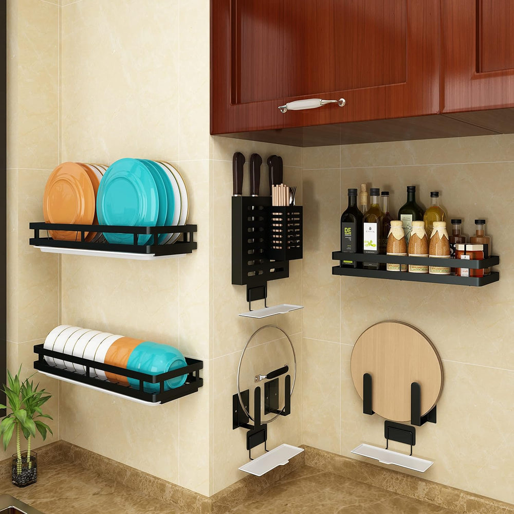 Wall Mounted Stainless Steel Dish Drying Rack Fruit Vegetable Storage Basket ...