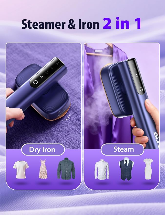 Sundu Steamer for Clothes, 15s Fast Heat-up Handheld Garment Steamer, 35mins - Image 3
