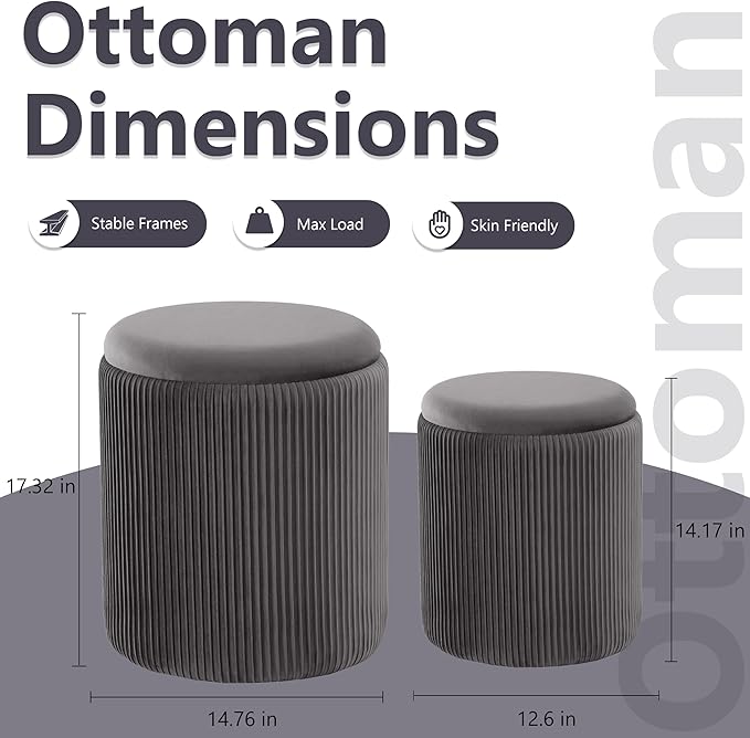 Royal Windsor Round Ottoman - Image 3