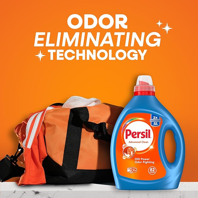Persil Advanced Clean Oxi+Odor Power, Liquid Laundry Detergent, High Efficiency - Image 4