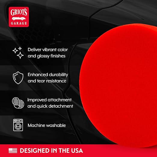 Griot's Garage 5.5” Red Foam Waxing Pads - Image 3