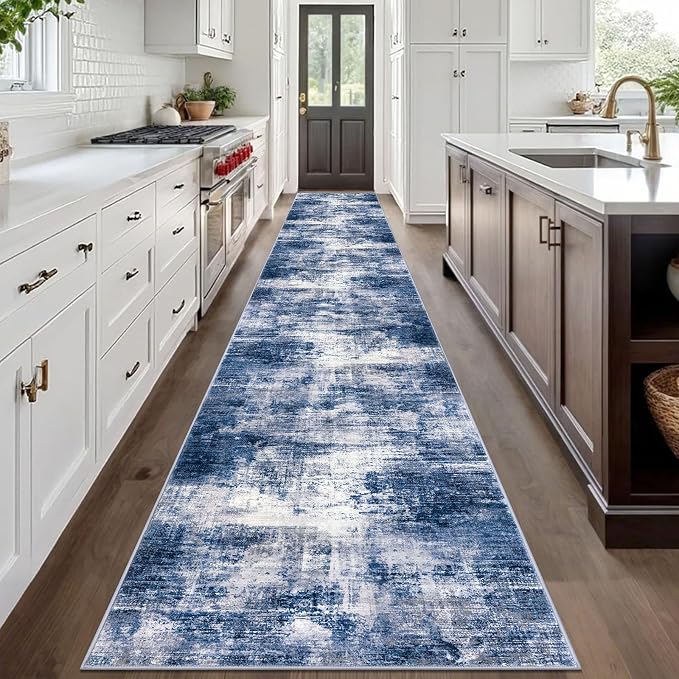 IOHOUZE Abstract Runner Rug 3x20 Ft Extra Long Washable Runners - Image 2