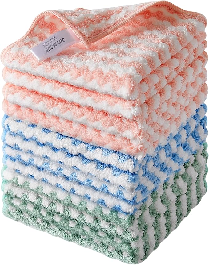 JOYMOOP Microfiber Cleaning Cloth, Mixed Color Towels by JOYMOOP