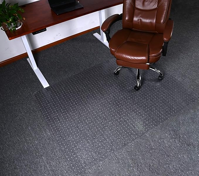 Large Chair Mat for Carpet, Easy Glide Plastic Carpet Floor Protector Mat for - Image 9