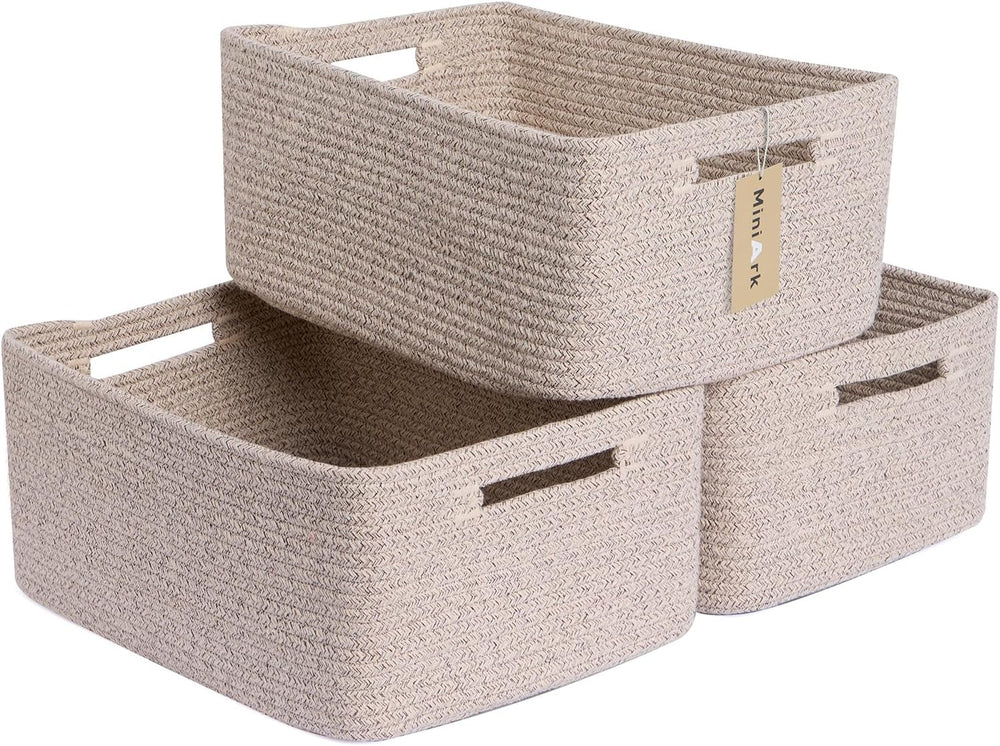 Large Storage Baskets for Shelves, Closet Organizers Bins for Clothes Blanket