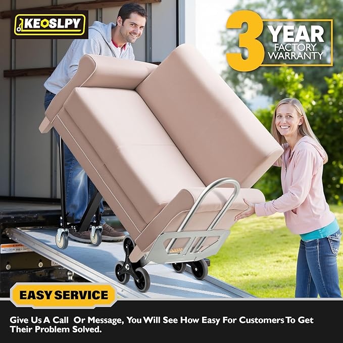 3 in 1 Industrial Convertible Hand Truck, 1000 LBS Capacity Heavy Duty Platform - Image 6