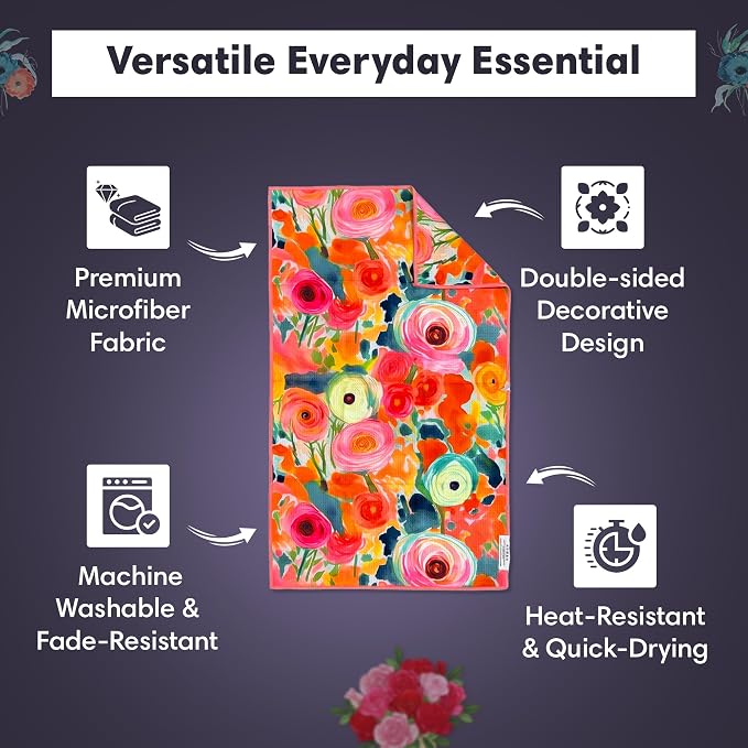 Microfiber Hand Towel & Washcloth Set of 2 - Image 4