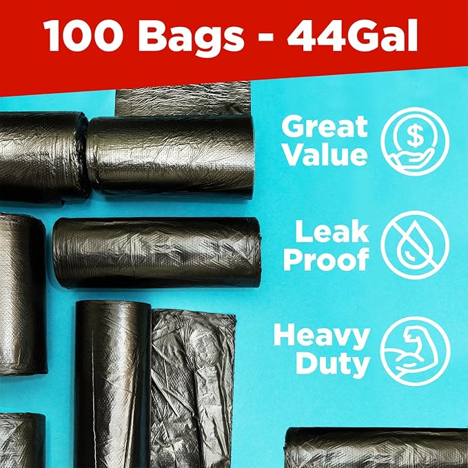 ToughBag 44 Gallon Commercial Trash Bags, 38x46” – 39, 42 Gallon Contractor Bags - Image 3