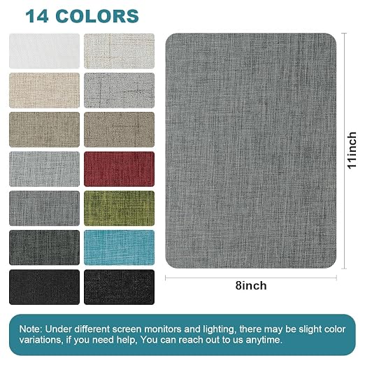J.CARP 2Pcs Linen Repair Patches, Large Self-Adhesive Fabric Patch - Image 2