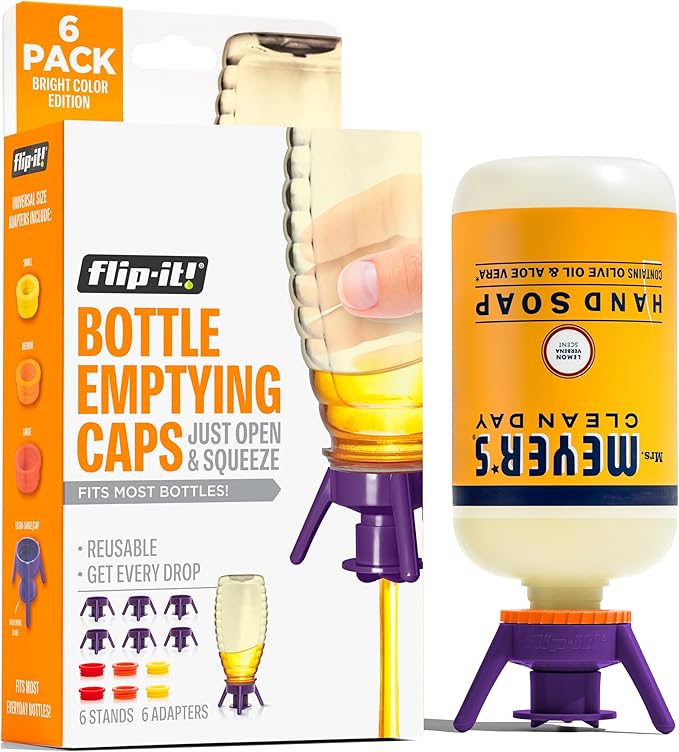 Flip-It! Bottle Emptying Kit – 6 Bottle Pack by Flip-It