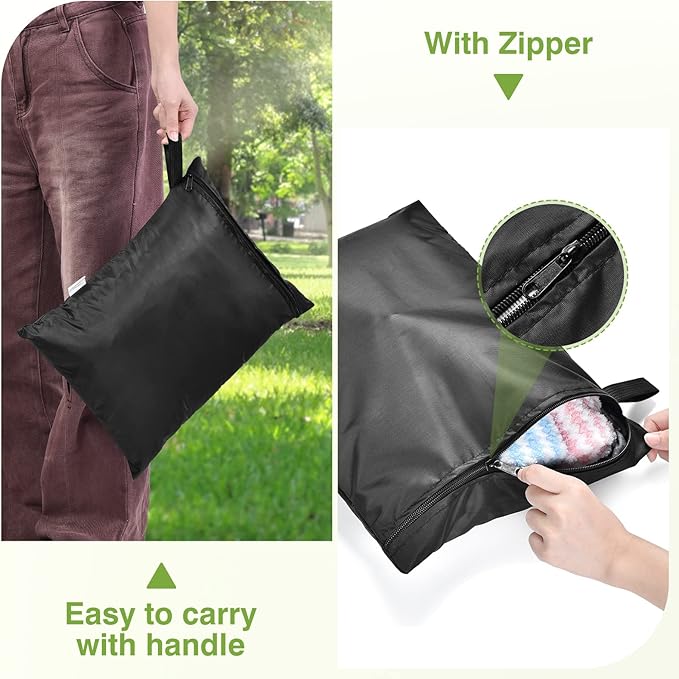 OTraki 12x16 inch Wet Bag 2Pcs Waterproof Swim Bag - Image 5