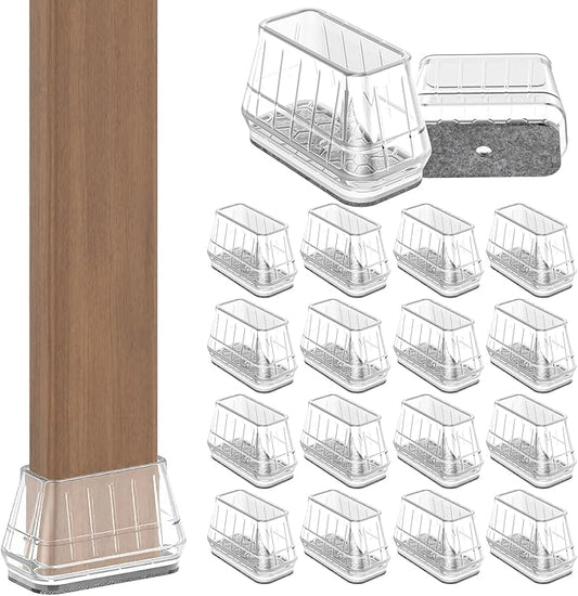 24PCS Rectangular Chair Leg Floor Protectors by Violibar