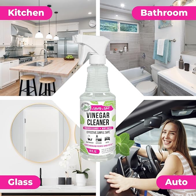 Mighty Mint Vinegar Cleaner, All-Purpose Spray, Natural Spearmint Scent - Image 2