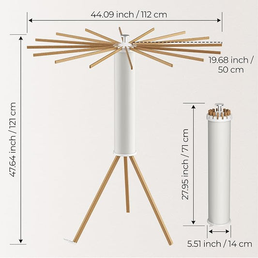 Tripod Clothes Drying Rack, Garment Rack Portable and Foldable Space Saving - Image 2