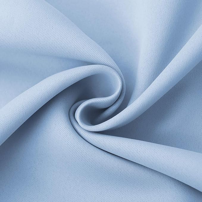BGment Baby Blue Room Darkening Curtains 63 Inches Long - Image 7