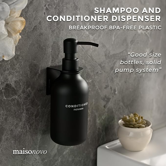 MaisoNovo Shampoo and Conditioner Dispenser - Image 3