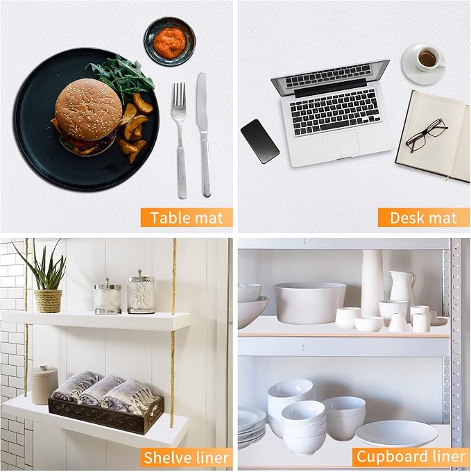Kitchen Shelf Liner Drawer Liners, Non-Adhesive Refrigerator Liners Waterproof - Image 6