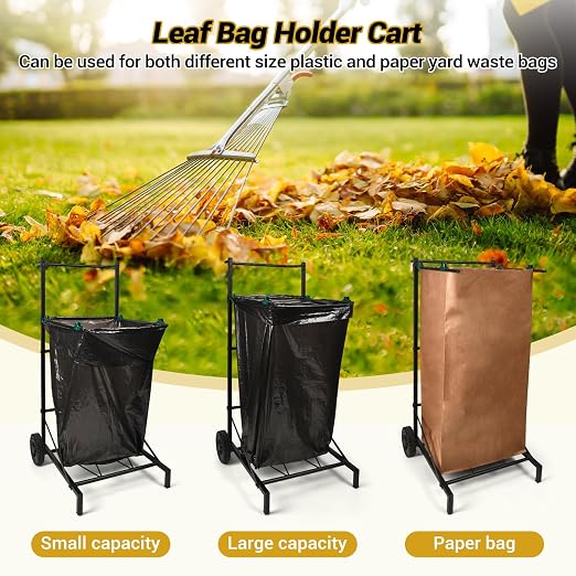 CAROD Trash Bag Holder, Adjustable Metal Leaf Bag Holder from 30-45 Gallon - Image 7