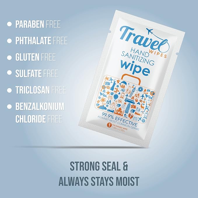 Hand Sanitizing Travel Wipes – 30ct Individually Wrapped | Fragrance-Free - Image 7
