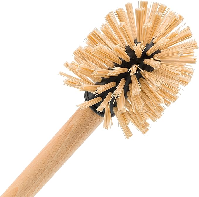 Redecker White Coated Metal Toilet Brush Set - Image 3