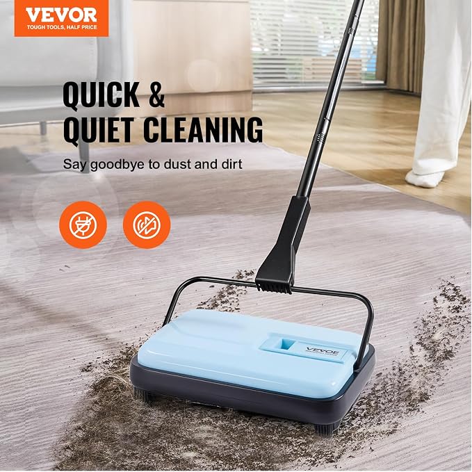 VEVOR Carpet Sweeper Manual, Floor Sweeper - Image 2