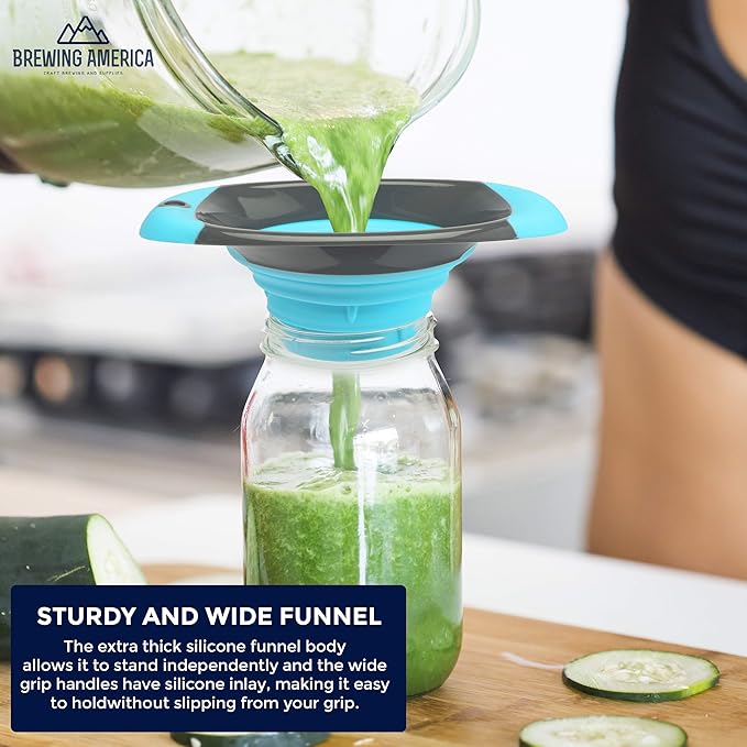 Kitchen Canning Funnel – Collapsible Silicone Food Funnel - Image 6