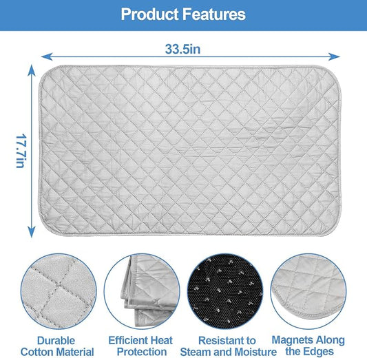 Magnetic Ironing Mat Blanket, Foldable Ironing Mat Portable Board, Iron Board - Image 2