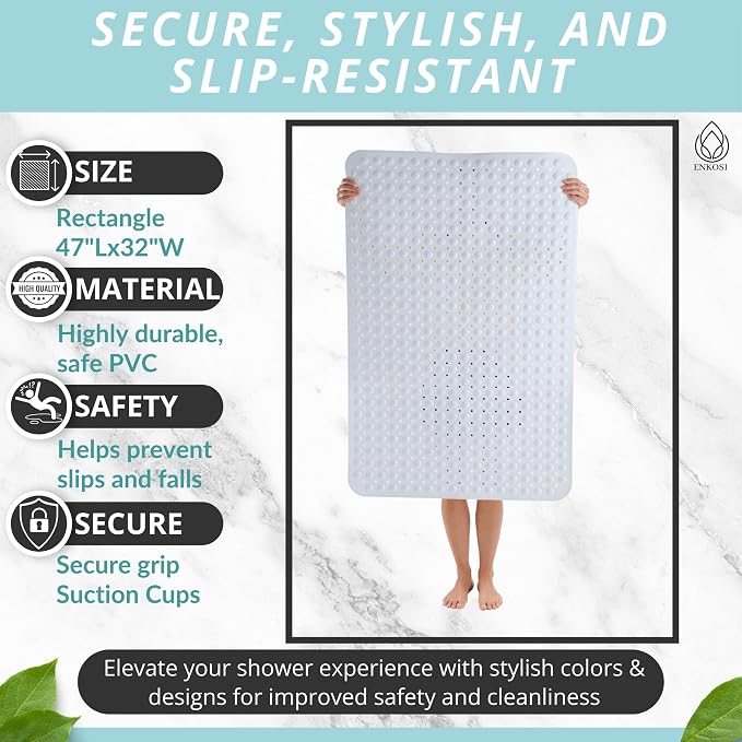 ENKOSI Extra Large Shower Mat Non Slip - Image 3