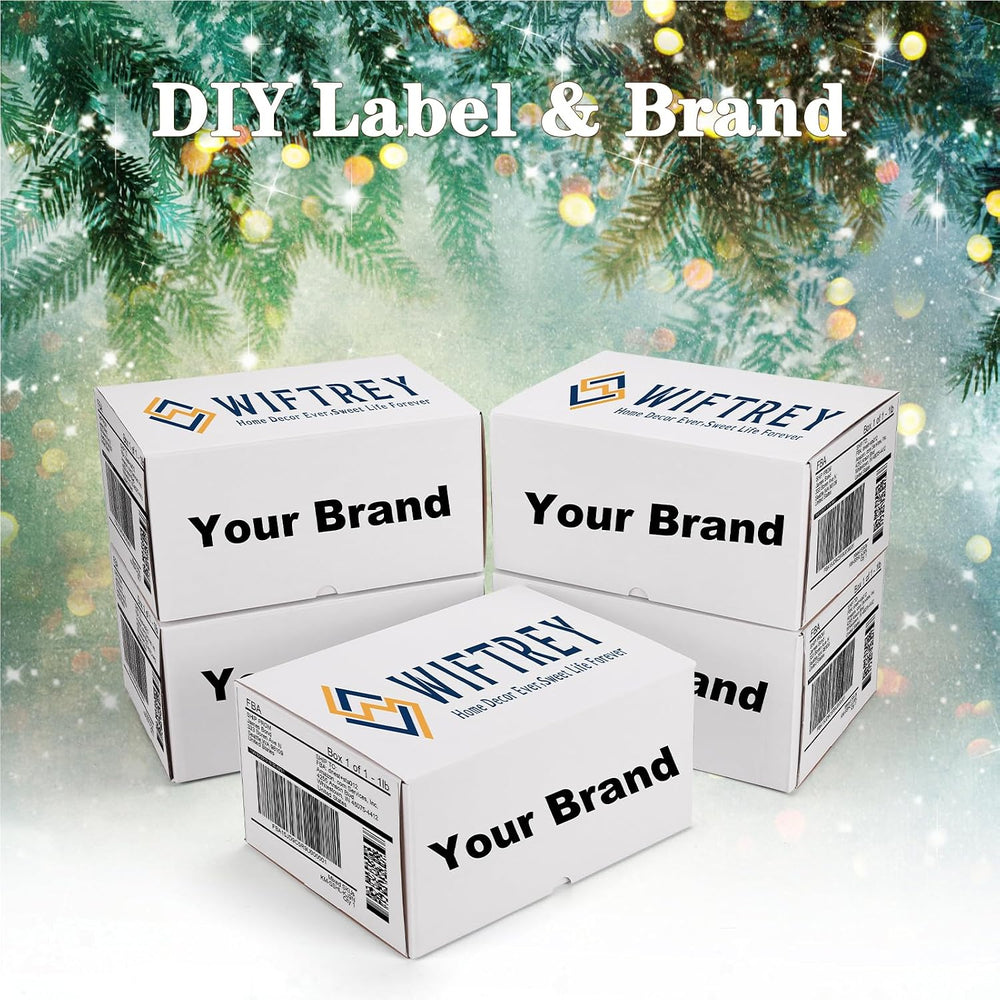 WIFTREY 10x7x4 White Shipping Boxes Set of 25, Corrugated Cardboard Box 10 x ...