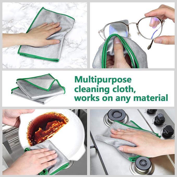 Glass Polishing Cloth Streak Free Miracle Cleaning Cloth Lint Free Microfiber - Image 8