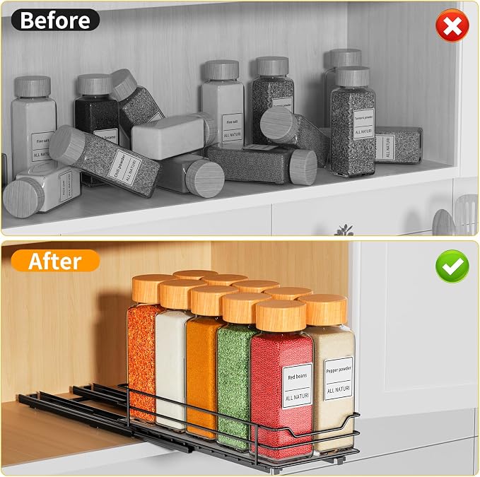 RCHYFEED Pull Out Spice Rack Organizer - Image 2