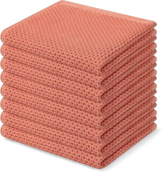 Homaxy 100% Cotton Waffle Weave Kitchen Dish Cloths, Ultra Soft Absorbent Quick by Homaxy