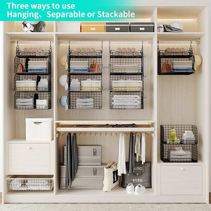 HapiRm Hanging Closet Organizer Storage - Image 2