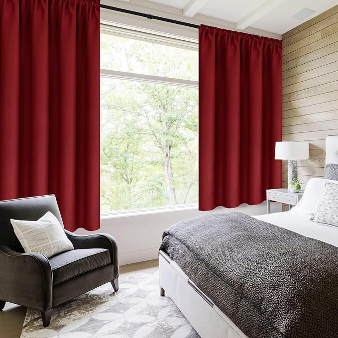 DWCN Blackout Curtains for Living Room Thermal Insulated, Energy Saving & Noise - Image 2