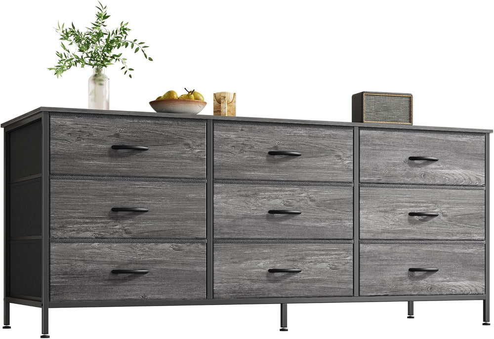 Huuger Long Dresser for Bedroom, 55 Inch TV Stand for 55, 60 Inch TV, Enterta...