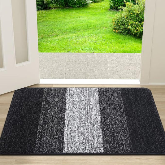 Kitinjoy Indoor Outdoor Door Mat, 30x17 Non-Slip Absorbent Dirt Trapper by Kitinjoy