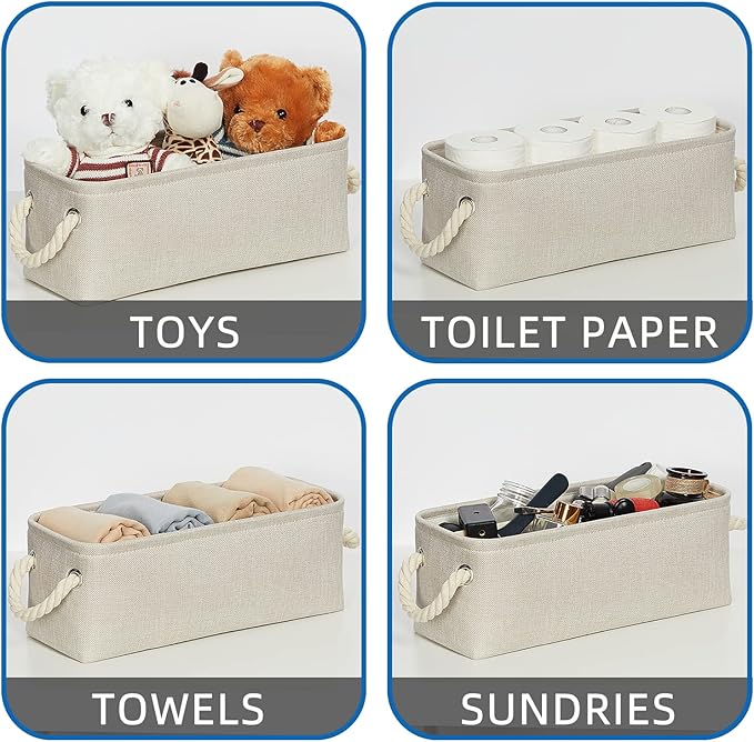 Temary Small Fabric Storage Baskets - Image 5