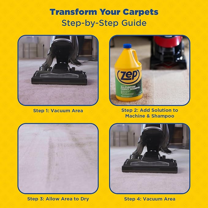 Zep All-Purpose Carpet Shampoo Concentrate Cleaner - Image 7