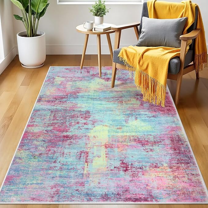 IOHOUZE Abstract Area Rug 3x5 Ft Washable Rugs - Image 8