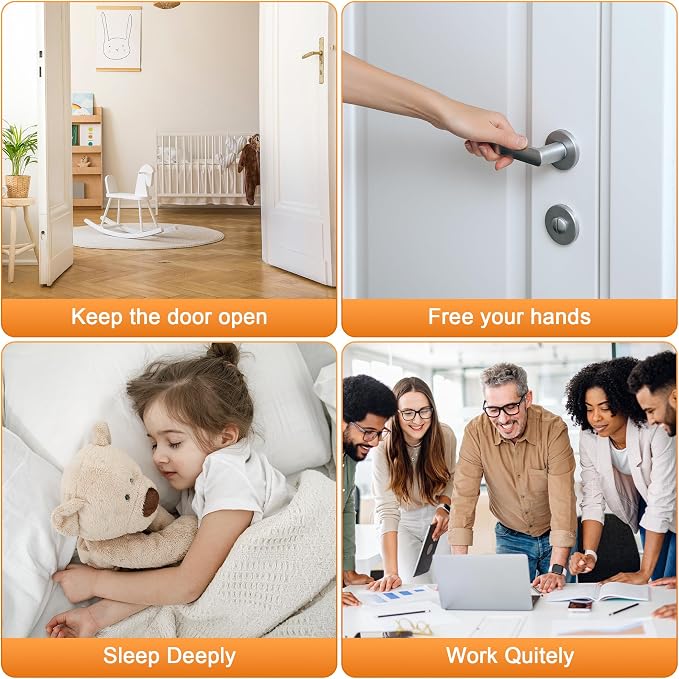 Crosize Magnetic Door Stoppers 2 Pack, Stainless Steel Door Catch - Image 7